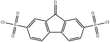 9-氧代-9H-芴-2,7-二磺酰氯 结构式