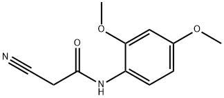 2-氰基-N-(2,4-二甲氧苯基)乙酰胺 结构式
