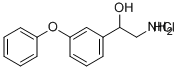 2-氨基-1-(3-苯氧基苯基)乙醇盐酸盐 结构式
