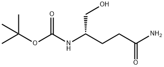 BOC-L-GLUTAMINOL (BOC-谷氨酰胺-OL) 结构式