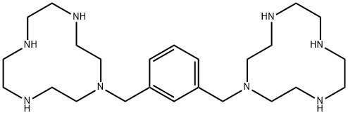 1,1'-[1,3-PHENYLENEBIS-(METHYLENE)]-BIS-(1,4,7,10-TETRAAZACYCLODODECANE) OCTAHYDROCHLORIDE 结构式