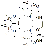 1,4,7-triazacyclononane-N,N',N''-tris(methylenephosphonate monoethyl ester) 结构式