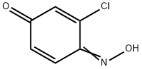 3-Chloro-4-(hydroxyimino)-2,5-cyclohexadien-1-one 结构式