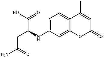 7-(Β-L-天门冬氨酰氨基)-4-甲基香豆素 结构式