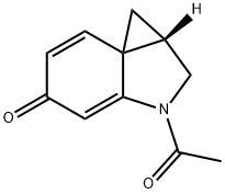 5H-Cycloprop[c]indol-5-one,  3-acetyl-1,1a,2,3-tetrahydro-,  (1aS)-  (9CI) 结构式