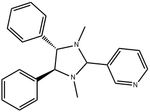 3-(1,3-二甲基-(4S,5S)-二苯基咪唑烷)吡啶 结构式