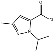 1H-Pyrazole-5-carbonyl chloride, 3-methyl-1-(1-methylethyl)- (9CI) 结构式