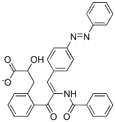 O-(alpha-(benzoylamino)-4-(phenylazo)cinnamoyl)-beta-phenyllactate 结构式