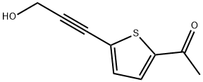 1-[5-(3-羟基-1-丙炔)-2-噻吩]-1-乙酮 结构式