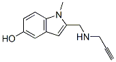 2-(N-(2-propynyl)-aminomethyl)-1-methyl-5-hydroxyindole 结构式