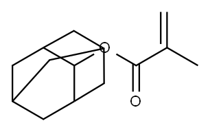 2-金刚烷基-甲基丙烯酸酯 结构式