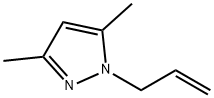1-烯丙基-3,5-二甲基吡唑 结构式