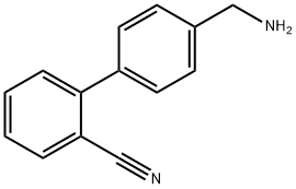 4'-氨甲基-2-氰基联苯 结构式
