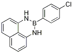 2-(4-Chlorophenyl)-2,3-dihydro-1H-naphtho-[1,8-de][1,3,2]diazaborinine 结构式