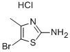 2-氨基-5-溴-4-甲基噻唑盐酸盐 结构式