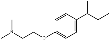 N,N-dimethyl-2-(4-sec-butylphenoxy)ethylamine 结构式
