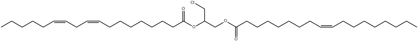 rac 1-Oleoyl-2-linoleoyl-3-chloropropanediol 结构式