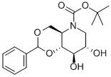 4,6-O-亚苄基的N-BOC-1,5-二亚氨基D葡萄糖醇 结构式