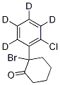 2-BroMo-2-(6-chlorophenyl-2,3,4,5-d4)-cyclohexanone 结构式