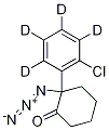 2-Azido-2-(6-chlorophenyl-2,3,4,5-d4)-cyclohexanone 结构式