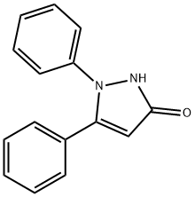 1,2-Dihydro-1,5-diphenyl-3H-pyrazol-3-one 结构式