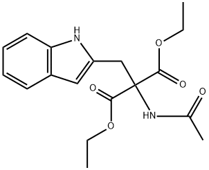 1-Acetamido(1H-indol-2-yl)methyl3-ethyl2-ethylmalonate