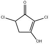 2-Cyclopenten-1-one,  2,5-dichloro-3-hydroxy- 结构式