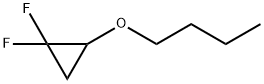 Cyclopropane, 2-butoxy-1,1-difluoro- (9CI) 结构式