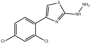 4-(2,4-DICHLOROPHENYL)-2(3H)-THIAZOLONE HYDRAZONE 结构式