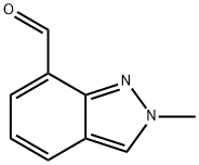2-Methyl-2H-indazole-7-carboxaldehyde 结构式