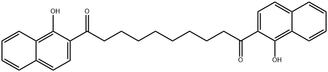 1,10-双-(1-羟基-2-萘)-1,10-癸二酮 结构式