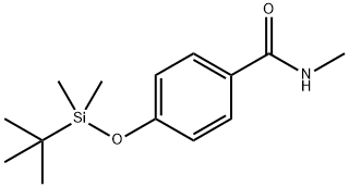 4-((叔丁基二甲基甲硅烷基)氧基)-N-甲基苯甲酰胺 结构式