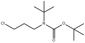 叔丁基(3-氯丙基)氨基甲酸叔丁酯 结构式