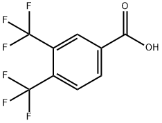 3,4 -双(三氟甲基)苯甲酸 结构式