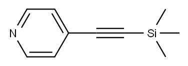 4-吡啶乙炔基三甲基硅烷 结构式
