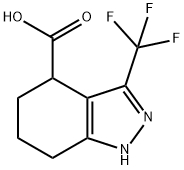 3-(trifluoroMethyl)-4,5,6,7-tetrahydro-1H-indazol-4-carboxylic acid 结构式