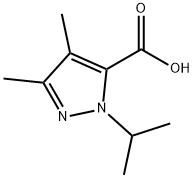1-isopropyl-3,4-diMethyl-1H-pyrazol-5-carboxylic acid 结构式
