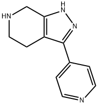 3-(pyridin-4-yl)-4,5,6,7-tetrahydro-1H-pyrazolo[3,4-c]pyridine 结构式