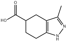 3-甲基-4,5,6,7-四氢-1H-吲唑-5-羧酸 结构式