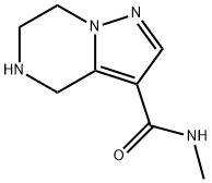 N-Methyl-4,5,6,7-tetrahydropyrazolo[1,5-a]pyrazine-3-carboxaMide 结构式