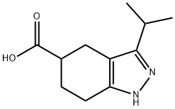4,5,6,7-四氢-3-(异丙基)-1H-吲唑-5-甲酸 结构式