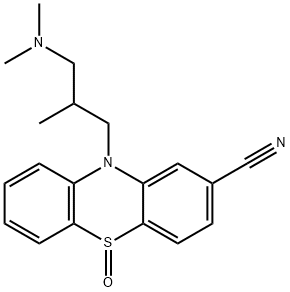 氰美马嗪亚砜 结构式