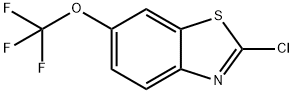 2-氯-6-三氟甲氧基苯并噻唑 结构式