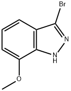 1H-INDAZOLE,3-BROMO-7-METHOXY- 结构式