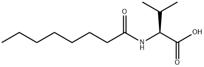 Valine,  N-(1-oxooctyl)- 结构式