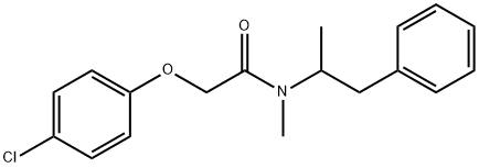 2-(4-Chlorophenoxy)-N-methyl-N-(1-methyl-2-phenylethyl)acetamide 结构式