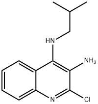 2-氯-N4-(2-甲基丙基)-3,4-喹啉二胺 结构式