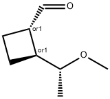 Cyclobutanecarboxaldehyde, 2-(1-methoxyethyl)-, [1alpha,2beta(S*)]- (9CI) 结构式