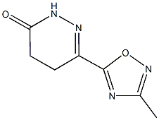 6-(3-甲基-1,2,4-噁二唑-5-基)-4,5-二氢哒嗪-3(2H)-酮 结构式