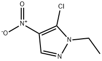 5-氯-1-乙基-4-硝基-1H-吡唑 结构式